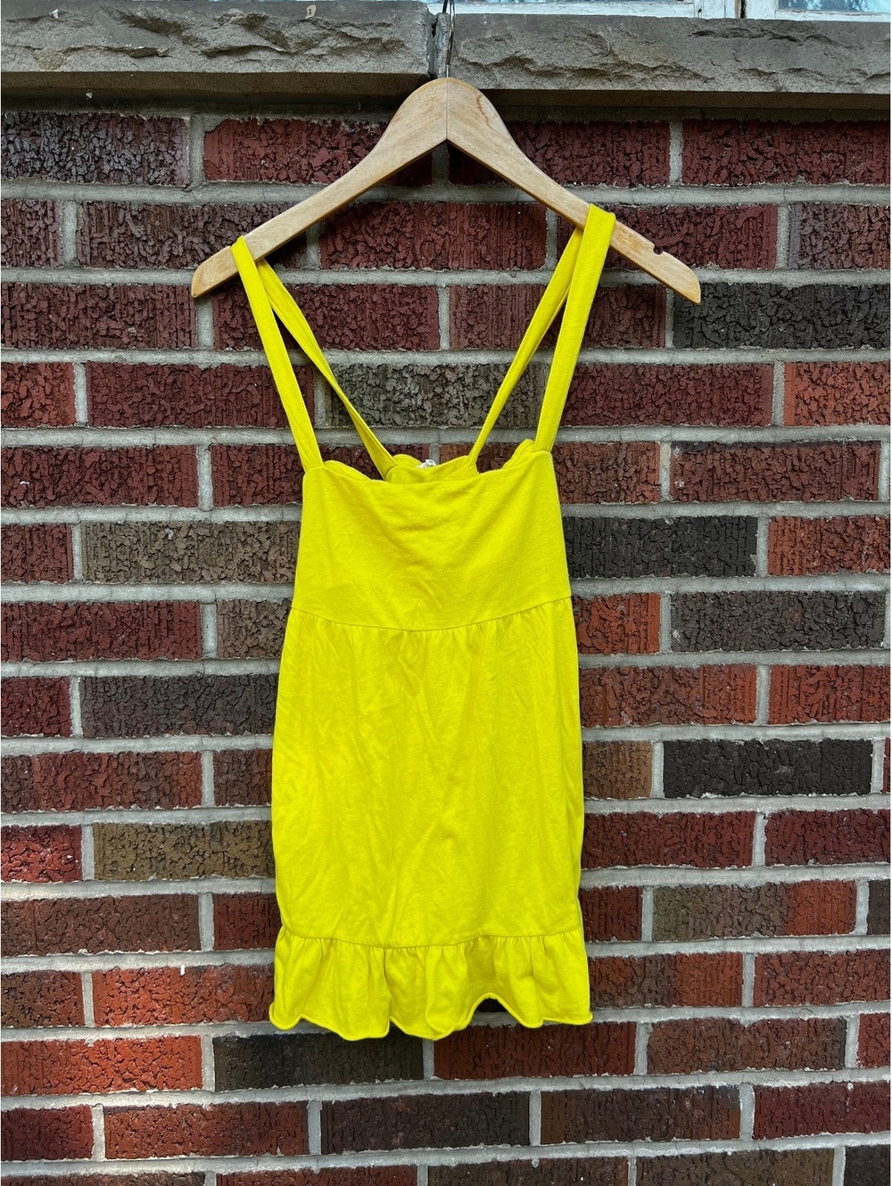 J. Crew Bright Yellow Strappy Back Tank Top